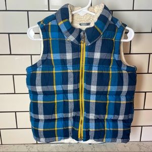 Toddler Flannel Puffer Vest